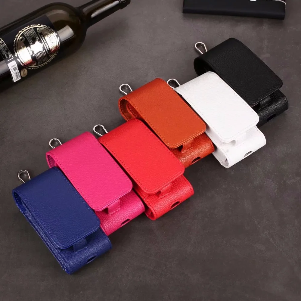 Роскошный чехол iQOS Lichi из искусственной кожи футляр для хранения сумка полный