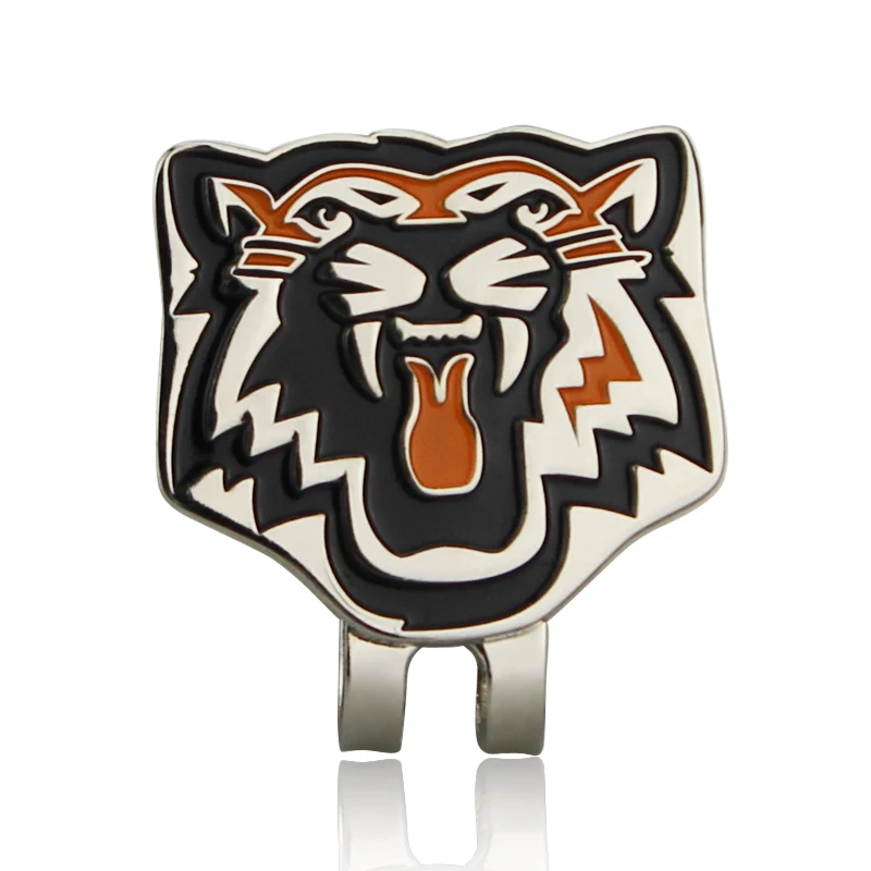 2 шт./лот маркер для гольфа Tiger-оранжевый с бонусом магнитный зажим шляпы отметка