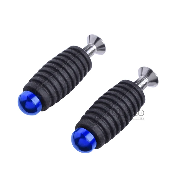 BJMOTO мотоциклетные шестерни рычаг переключения ручного тормоза подножки Toe Toepegs педали M6 6 мм подножки для Kawasaki Honda KTM Ducati Racing Rearset - Цвет: Синий