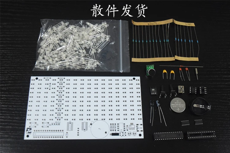 Беспроводной анализатор спектра музыки со светодиодной индикацией температуры