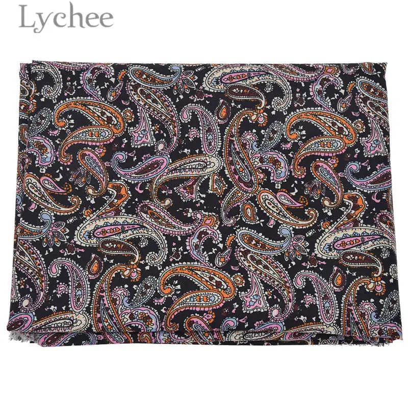 2 Lychee Life 150 см ширина винтажная ткань Пейсли в этническом стиле ткань для шитья ткань ручной работы материалы для одежды - Цвет: 2