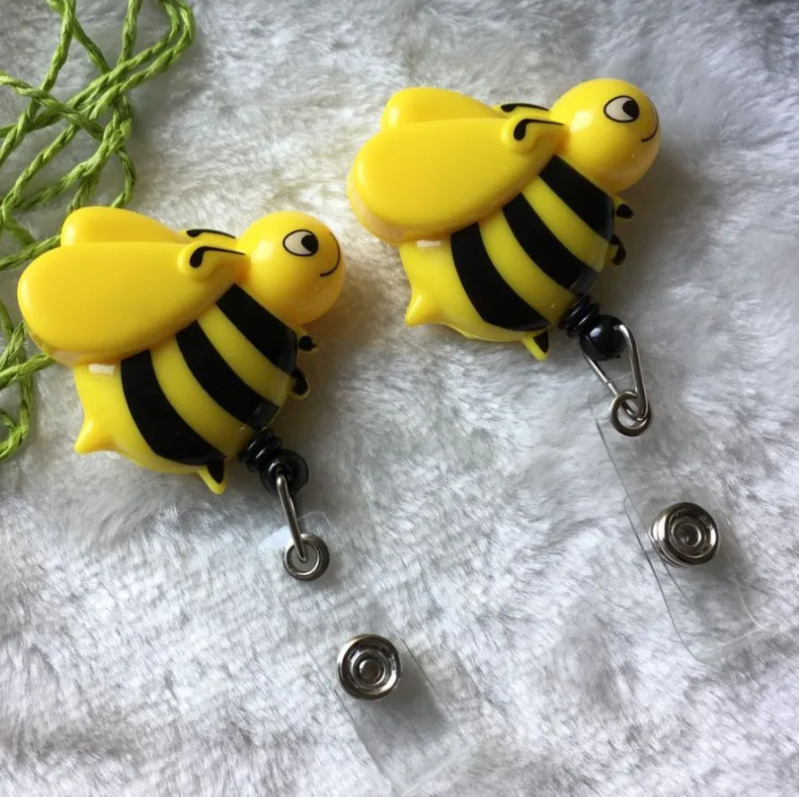 Buzzy Bee желтый дизайн выдвижной/нейлон YoYo престиж ID держатель для бейджика 3 шт./партия