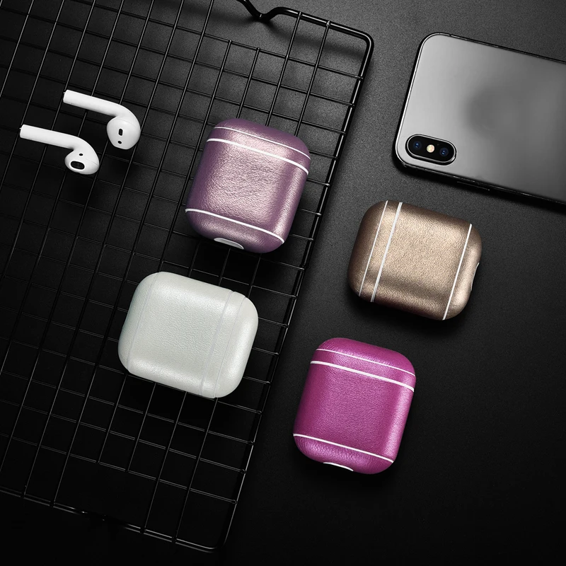 Чехол для гарнитуры из натуральной воловьей кожи для Apple AirPods, защитный чехол для зарядки Bluetooth, беспроводной чехол для наушников