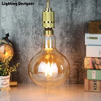r160 big size edison bulb e27 retro vintage lamp led bulb light 6w 220v e27 pendant lamp drop light commercial lighting lamp