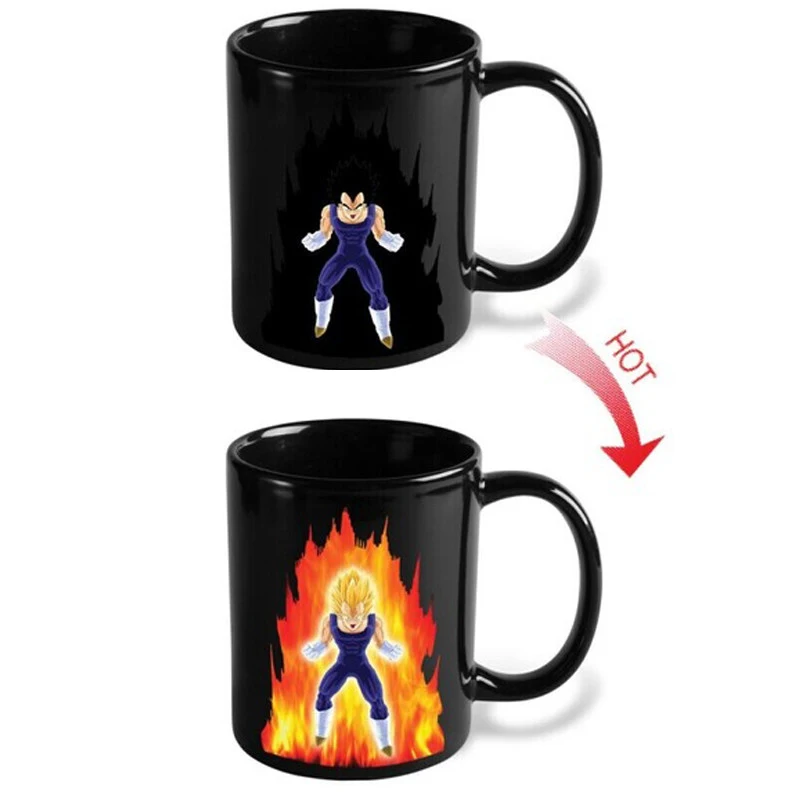 Креативная изменяющая цвет кружка Transhome Dragon Ball Z Vegeta керамическая кофейная для