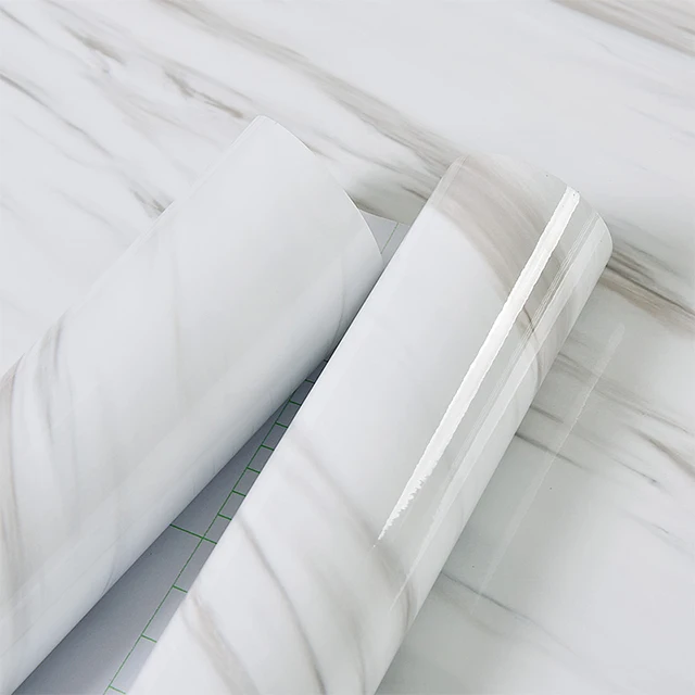 Marble Jazz White 1 метр водонепроницаемые наклейки на стену виниловые мраморные/деревянные/однотонные обои для гардероба шкафа книжного шкафа Наклейки для декора комнаты пленка - Цвет: Marble Jazz White