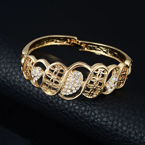 Crystal Choker Necklace Earring Bangle Bracelet Ring Women Wedding Jewelry Set | Украшения и аксессуары