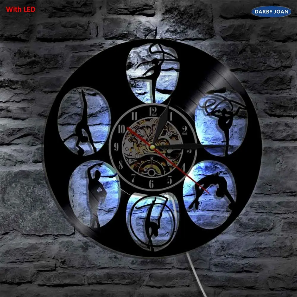 Спортивная виниловая настенная лампа для гимнастики персонализированные