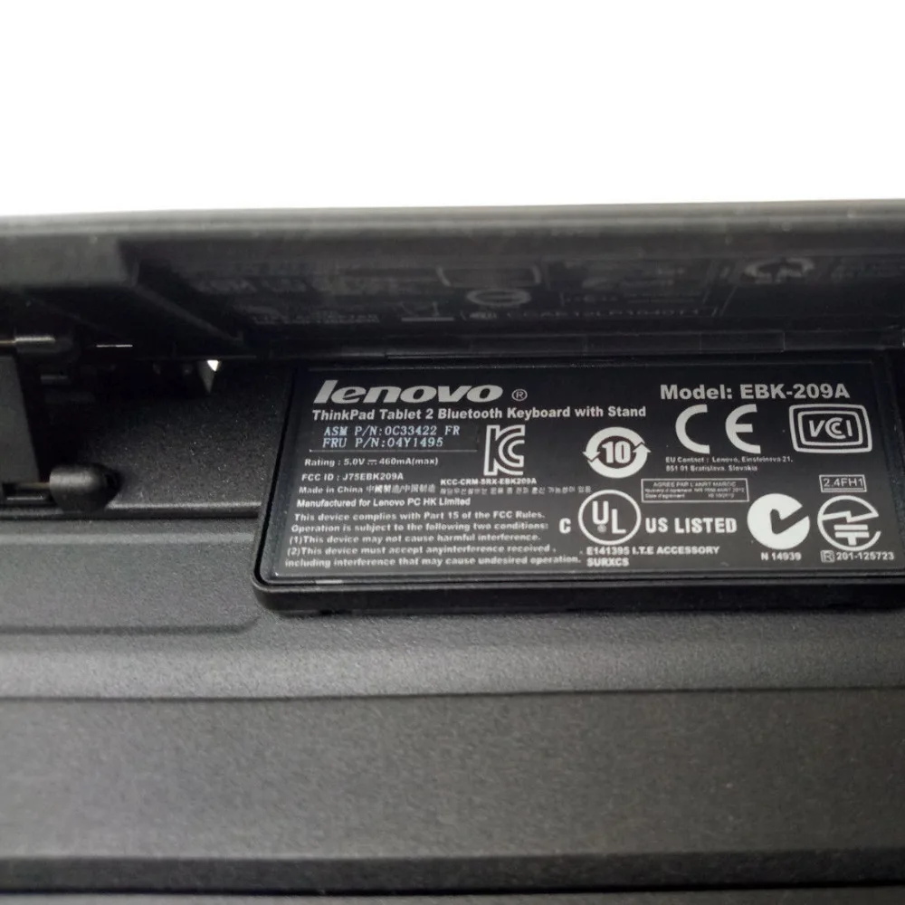/ Bluetooth клавиатура с подставкой для ThinkPad 8 Tablet 2 MIIX 8 серии, FRU 04y1495 EBK-209A