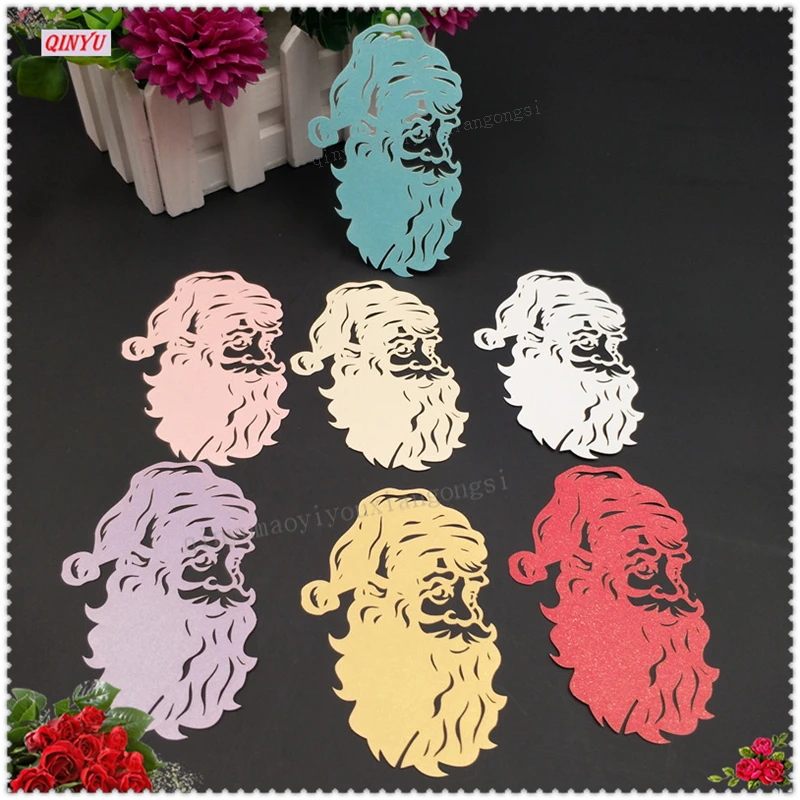 100 шт. сделай сам Дед Мороз винный бокал эскорт-карта украшения для свадебной