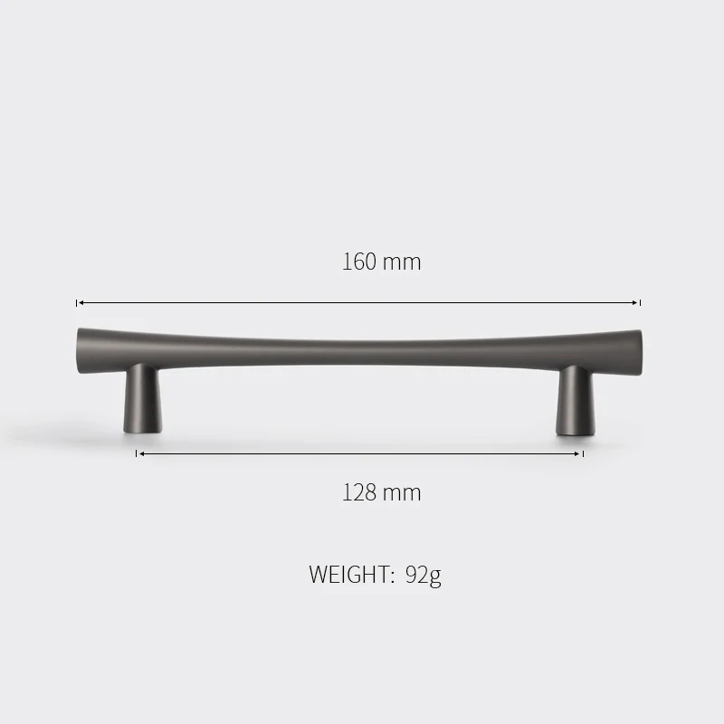 3,7"~ 7,55" Золотой Шкаф Тянет серый комод ручки кофе выдвижной ящик ручки кухонная дверь т бар ручки мебельная фурнитура - Цвет: Z-2265-128