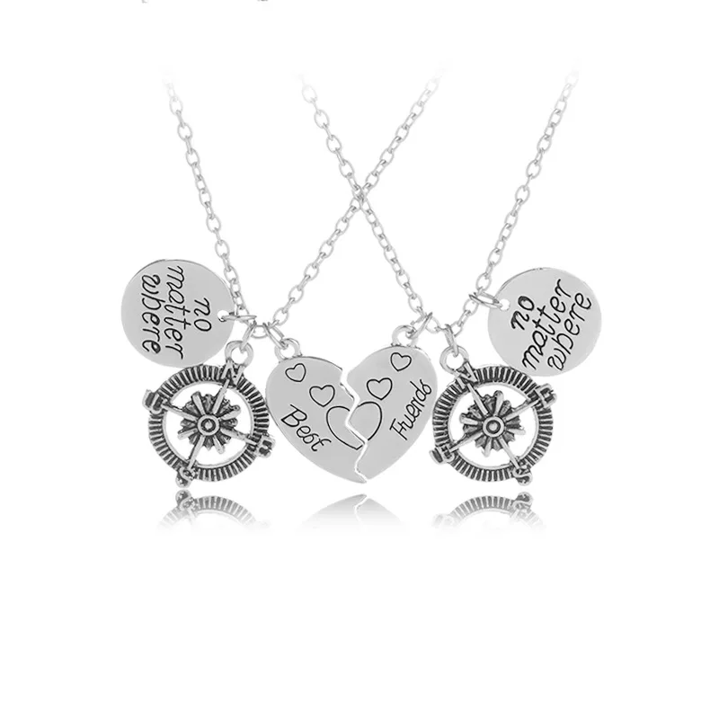 2017 Best Friend Compass Necklace Valentine Gift Couple Set Choker Christmas Gifts | Украшения и аксессуары