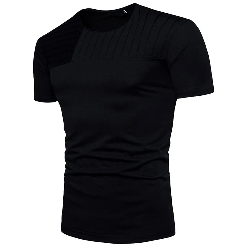 Pui men tiua 3XL летние базовые футболки мужские с коротким рукавом и круглым вырезом