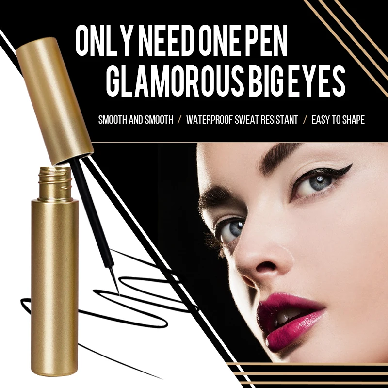 New Magnetic Liquid Eyeliner Waterproof Long-lasting Black Eye Liner Makeup Cosmetic Quick Dry |