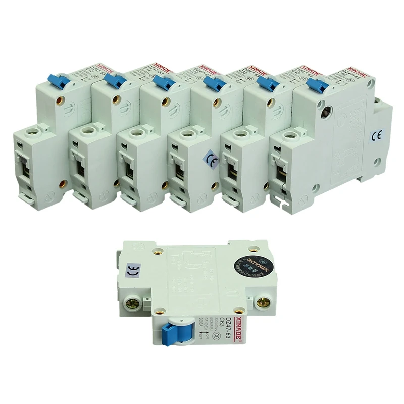 

Miniature Circuit Breaker DZ47-63 400V 1P 10-63A Rated Current Plastic Air Switch 50HZ 10A/16A/20A/25A/40A/63A Popular
