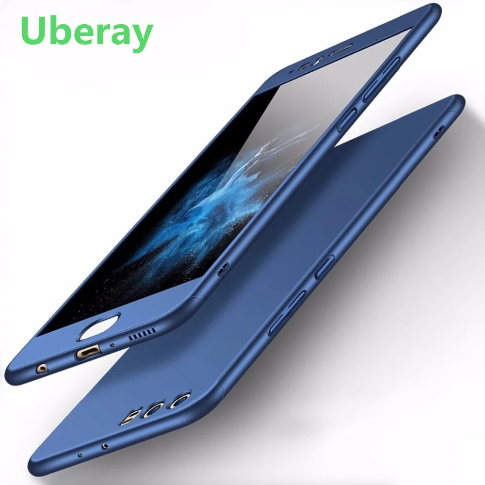 For Huawei P10 case Cover Case 360 Degree Full Protection Ultra thin Back front glass cover huawei Hot |