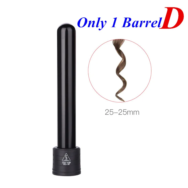 Only 1 Barrel D Профессиональный кулер для волос, аксессуары, инструмент для укладки, ручка 9-32 мм, 7 размеров, бочки, турмалин, керамика, щипцы для завивки, палочка, стайлер 35 - Цвет: Only 1 Barrel D