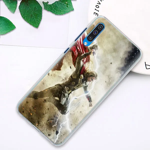 Thor с принтами "Marvel", "Мстители", телефонный чехол s для samsung Galaxy A6 A8+ A7 A9 A30 A50 A70 A80 M10 M30 ПК Жесткий Чехол Крышка - Цвет: 01