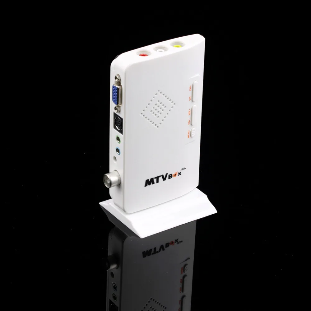 Новейшие цифровые ТВ коробка Портативный HD ЖК-дисплей/crt VGA/AV Stick тюнер