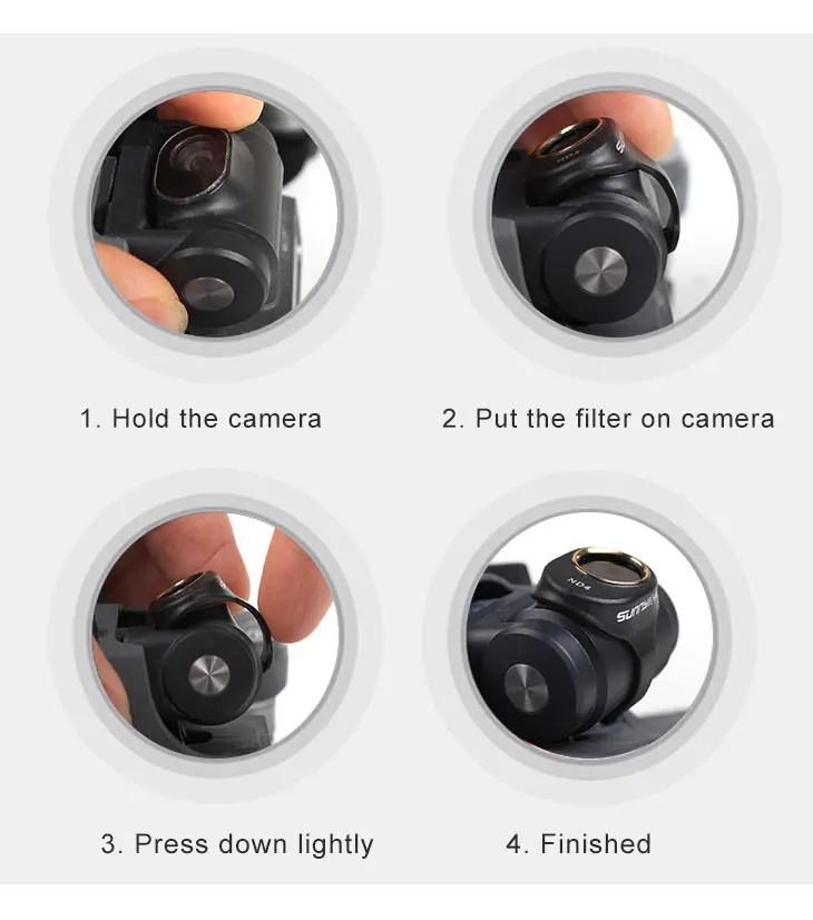 Оснастка на UV CPL ND4 ND8 ND16 ND32 фильтр объектива для DJI Spark Дрон камера ультра светильник аксессуары для объективов