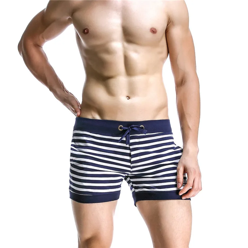 Бренд SEOBEAN MEN'S хлопчатобумажные спортивные шорты в полоску Размер M, L, XL