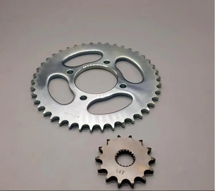 HJ125 F/HJ125 8/8E GN125 116 звеньевая цепь для мотоцикла с 38T/39T/42T/44T 14T Передние Задние