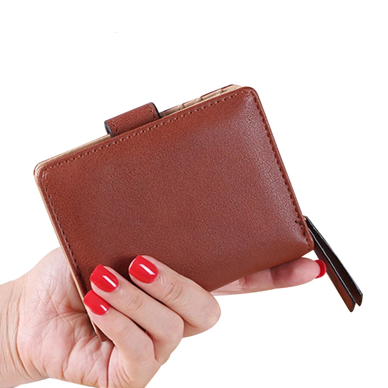 Женские кошельки кожаный кошелек для монет Женский с вырезами и листочками карт