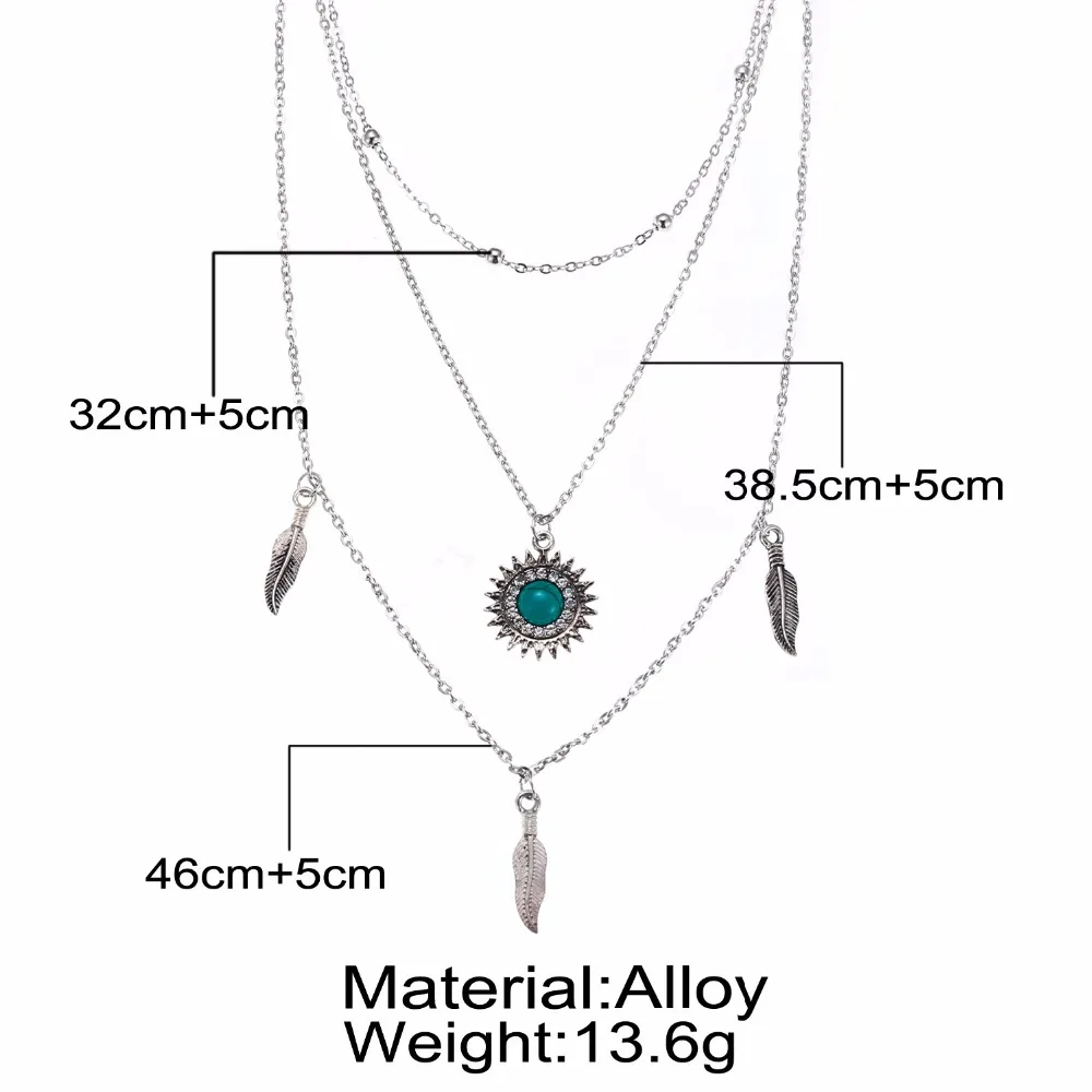 Silver color Choker Necklace for women feather crystal Pendant Chain Necklaces &amp Pendants Laces velvet chokers Fashion Jewelry |