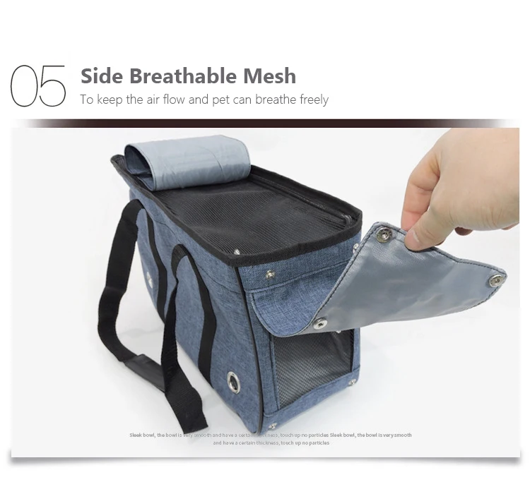 

C98 New Soft Side Pet Carriers Outdoor Travel Dog Carrier Bag for Small Dogs Cats Breathable Mesh Fodable Dog Bag with Pocket