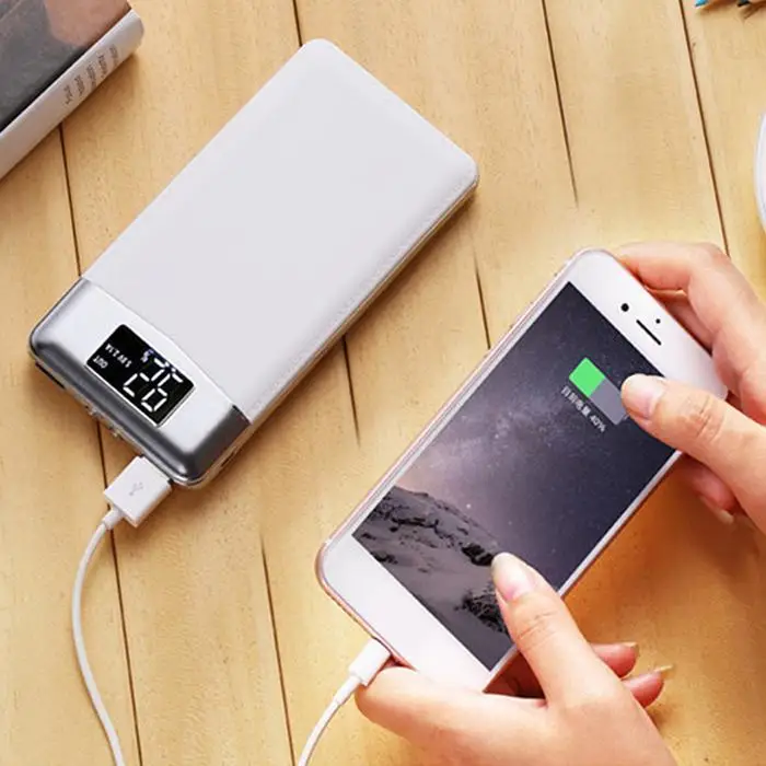 20000 mah power Bank цифровой дисплей Внешняя батарея PoverBank 2 USB bank Портативное мобильное