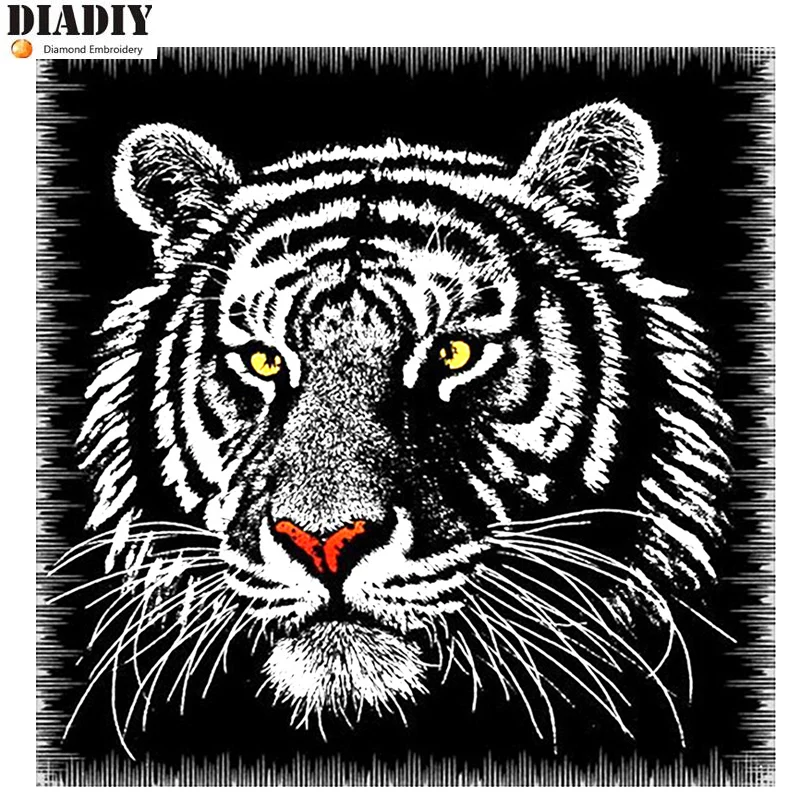 DIADIY Набор для рисования с круглыми камнями и полотном 5D DIY алмазная живопись