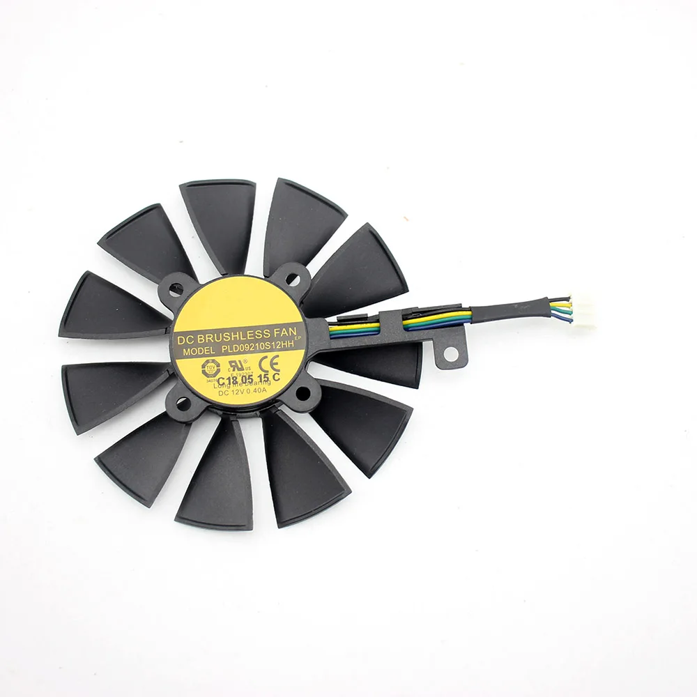 2 шт. 87 мм охлаждающий вентилятор для графической карты ASUS DUAL GeForce GTX1060 O6G PLD09210S12HH