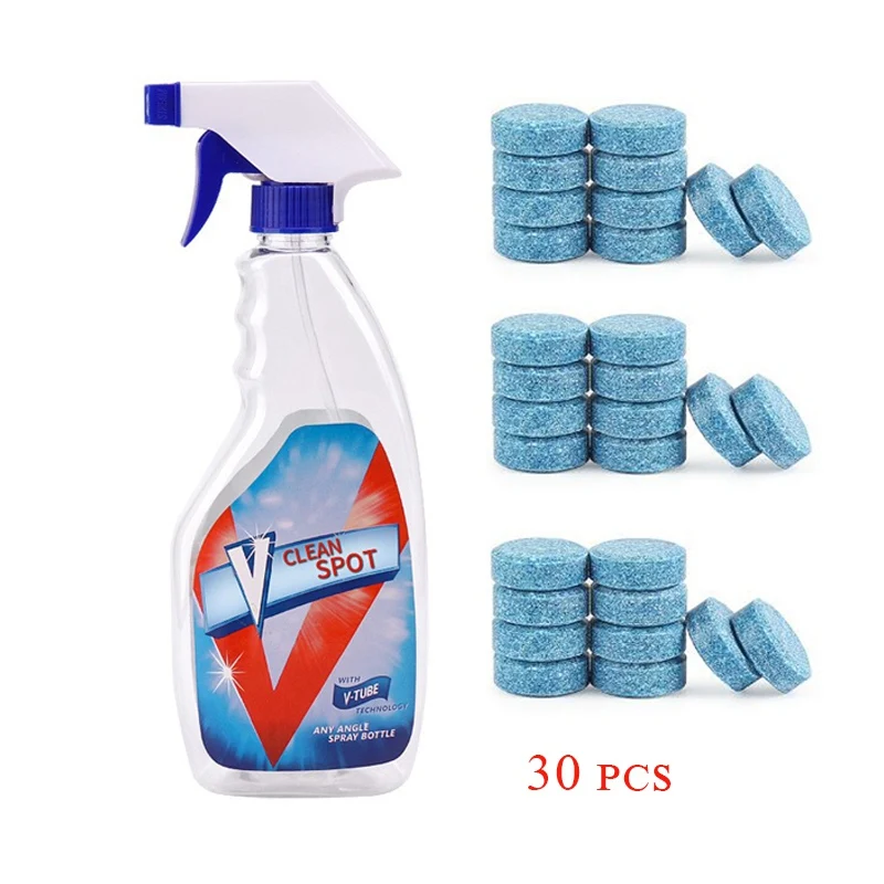 Bottle 30pcs Прямая поставка; 10/20 Вт, 30 Вт, 40 см/50 шт Многофункциональный очищающий спрей набор чистящих средств для домашней уборки концентрат инструмент для уборки дома - Тип аромата: Bottle 30pcs