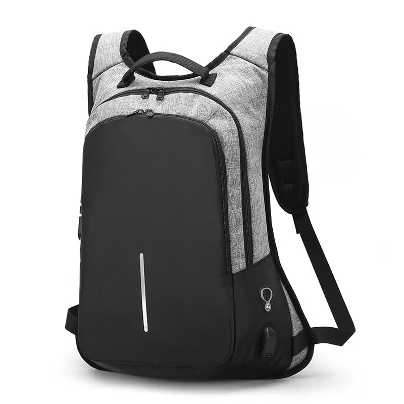 Рюкзак для ноутбука с защитой от кражи Сумка USB зарядкой 15 6 дюймов Dell hp lenovo Macbook 14