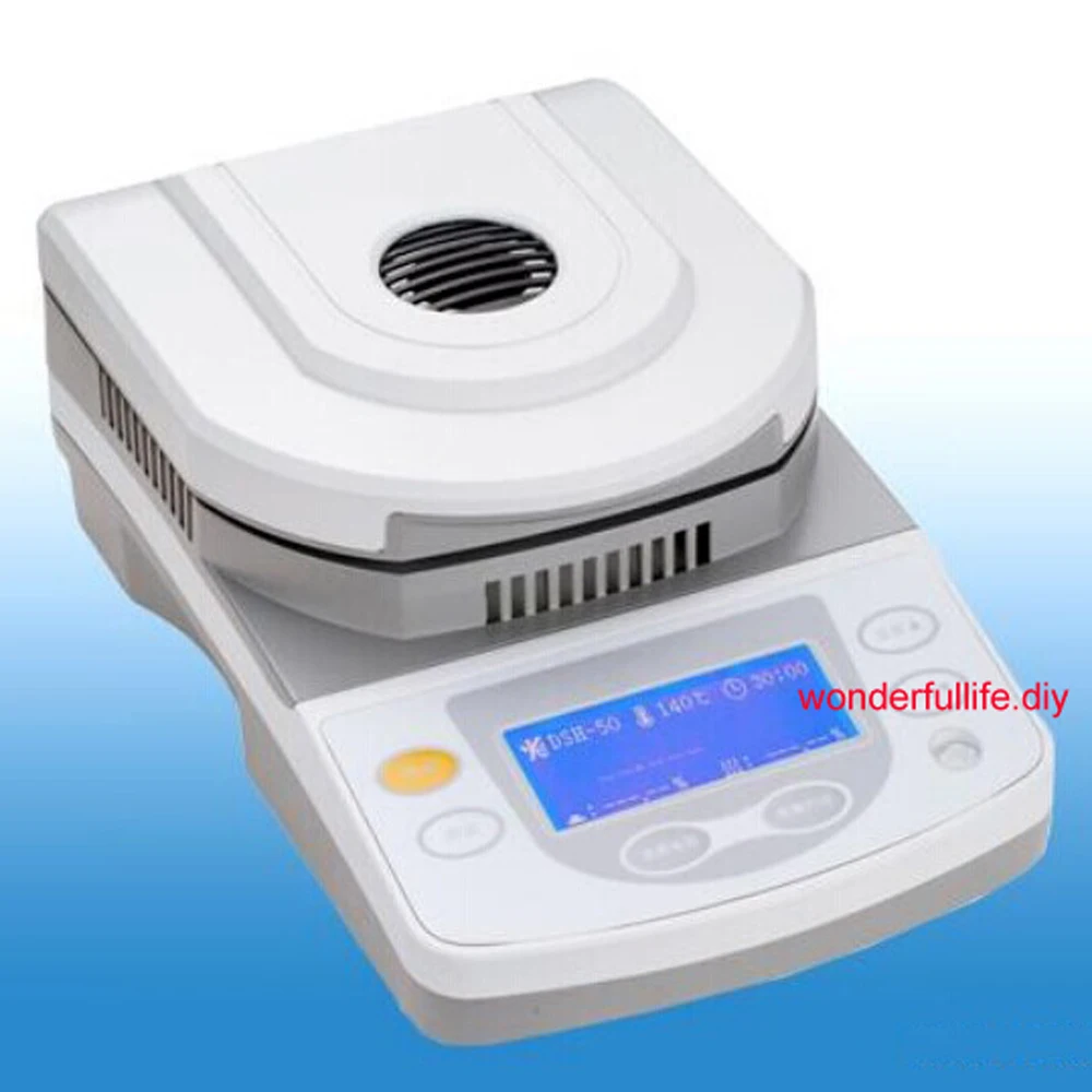 

Halogen Moisture Meter 100G Heating Lab Capacity Analyzer FOR Grain Straw food mineral Accuracy:1mg
