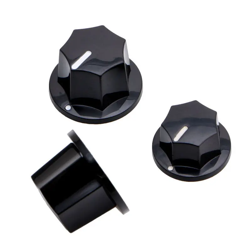 3 шт./компл. пластиковые ручки управления для запасных частей Fender Jazz Запчасти бас