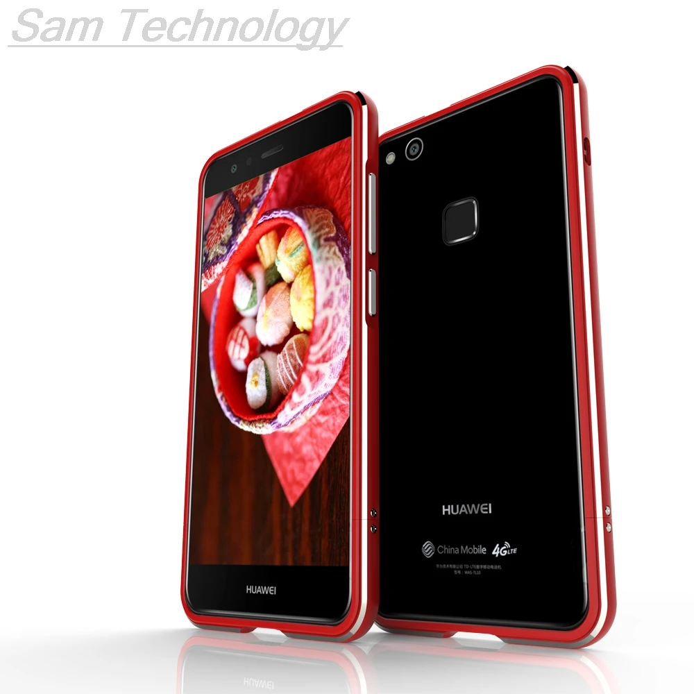Роскошные Делюкс ультра тонкий алюминиевый бампер для huawei P10 Lite 5," чехол+ 2 пленки(1 на передней панели+ 1 сзади