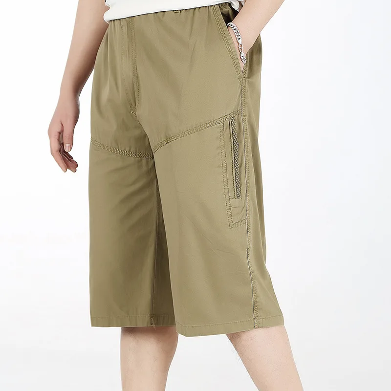 Летние мужские мешковатые мульти карманные военные на молнии карго шорты бриджи