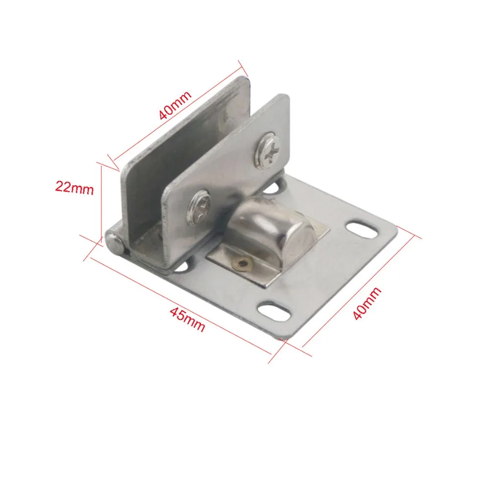2 шт. шарнир для стеклянной двери шарнирный зажим из нержавеющей стали настенный