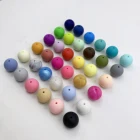 10 мм 30 шт. силиконовые бусины пищевого силикона, товары для прорезывания зубов для детей, жевательные соска, зажимы для цепи, детские бусы