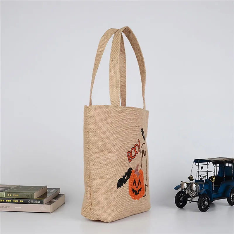 Прозрачный джутовый материал Подарочный пакет на Хэллоуин креативные сильные