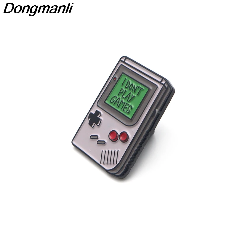 P3526 Dongmanli игра машина милые эмалированные булавки и броши для женщин и мужчин нагрудные булавки рюкзак сумки значок подарки