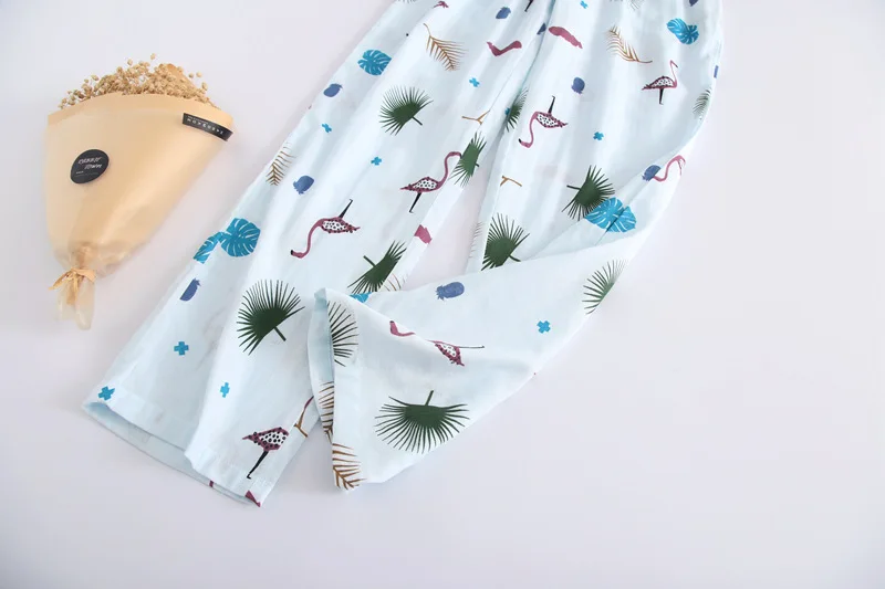 New Outerwear home pant women autumn winter sleepwear pajama pants print cotton long sleep pant ladies homewear lounge trousers