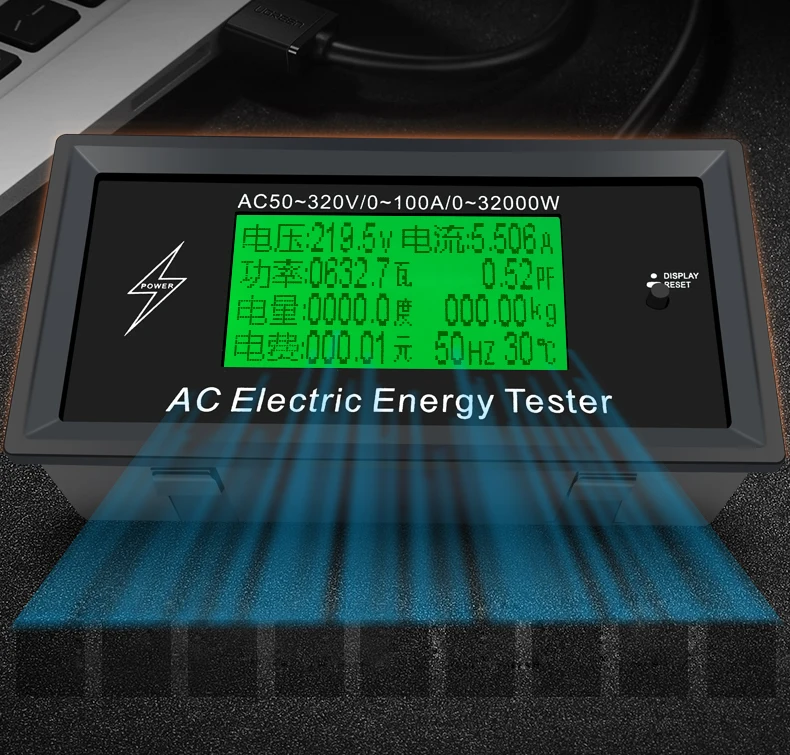 AC50~ 320V 100A 3KKW цифровые измерители напряжения индикатор мощности энергии вольтметр амперметр тока Ампер Вольт ваттметр тестер детектор