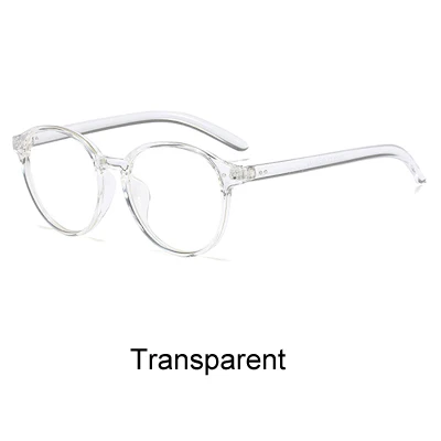 Transparent Ralferty круглые очки женские прозрачные линзы, оправа близорукость оптическая оправа для очков винтажные очки oculos de grau F95506 - Цвет оправы: Transparent
