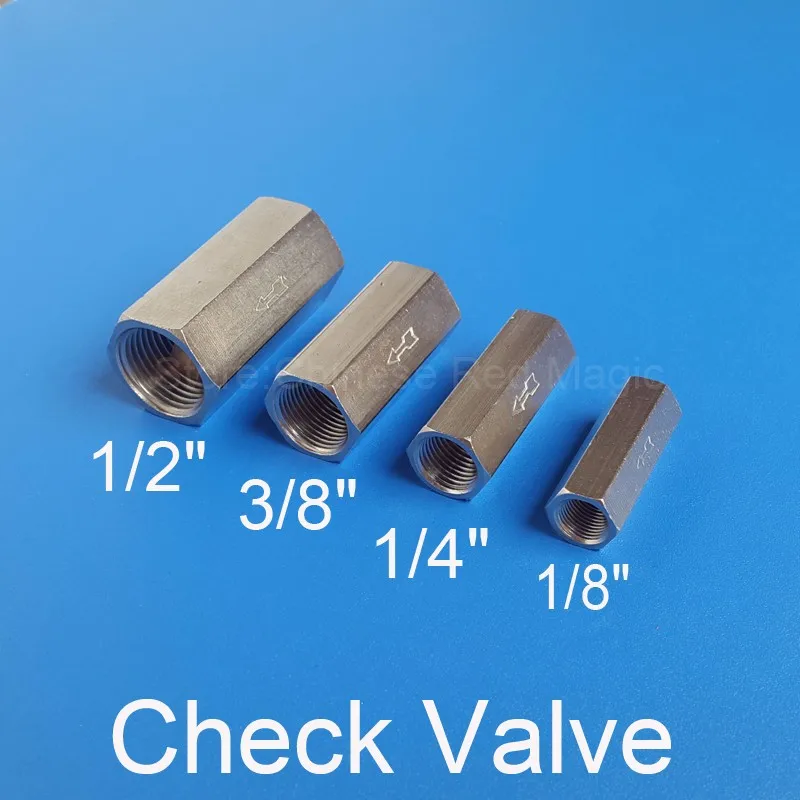 1/8" 9.5mm Full Metal one way check valve water fuel and vacuum pump  Обустройство
