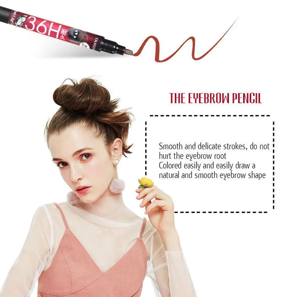 1 шт. 2 в 1 водостойкая жидкая подводка для глаз Make Up beauty Comestics Стойкая подводка для глаз карандаш для макияжа инструменты для теней для век цвета