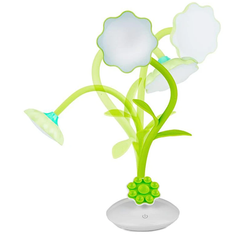 Креативный Подсолнечник настольная лампа держатель телефона USB светодиодная