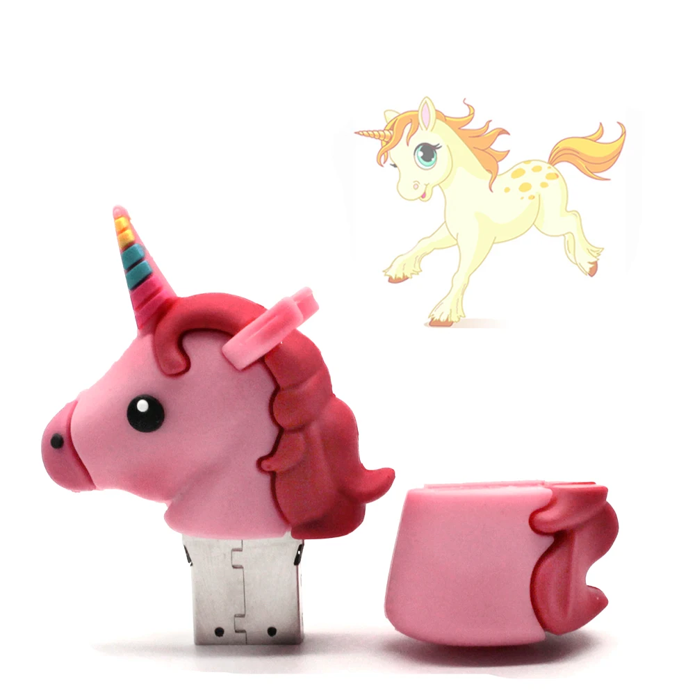 Красочные в виде пони из мультфильма USB флэш накопители с единорогом стиле аниме