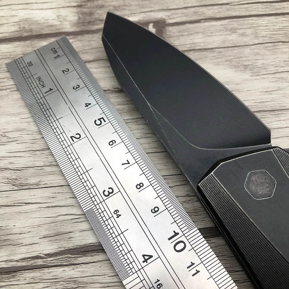 ZZSQ ZT 0456 0456BW складной титановый шарикоподшипник с ручкой Флиппер охотничий лагерь карманный инструмент для выживания EDC D2 лезвие инструмент нож